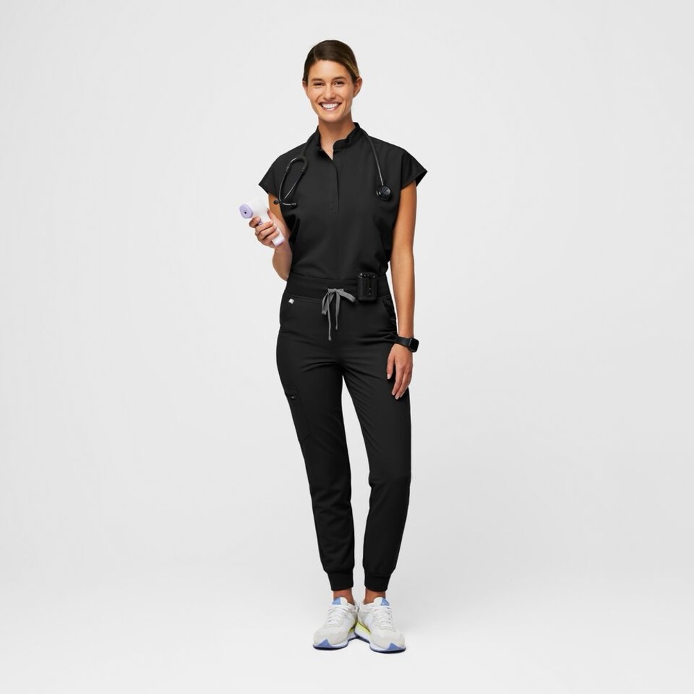 Figs high waisted medium Zamora joggers in Black- used